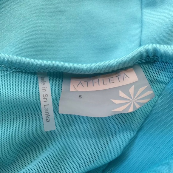 Athleta Horizon Tank Tide BlueRacerback Tie Waist - Picture 8 of 8
